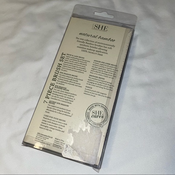 SHE Aromatherapy 7 Piece Makeup Brush Set, NWT - Picture 2 of 2